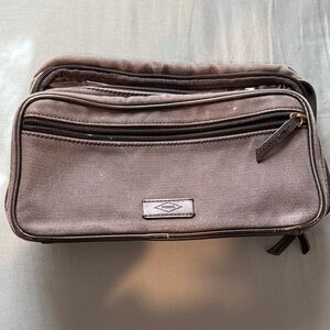 Fossil Black Canvas Toiletry Bag